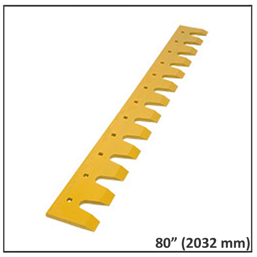 Cuchilla dentada para excavadora de 80" (2032 mm)