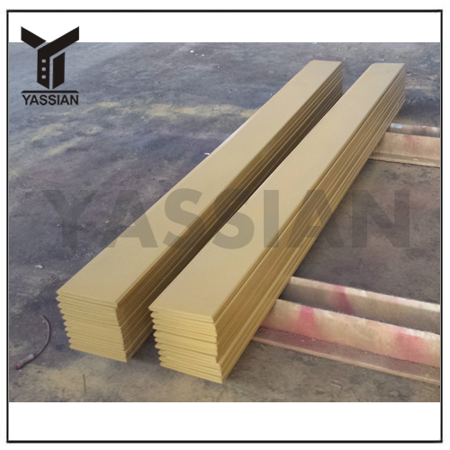 Borde de corte de excavadora plana de un solo bisel para soldar de 2 x 16 x 8 pulgadas
